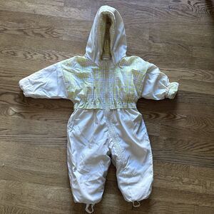 EUC snowsuit baby girl 12 months
